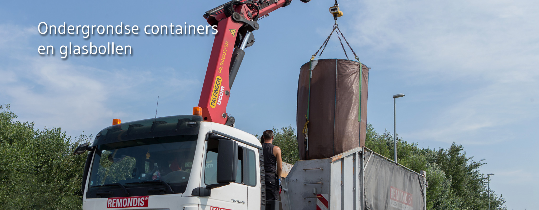 Remondis DePoorter plaatst en ledigt ondergrondse containers of moloks