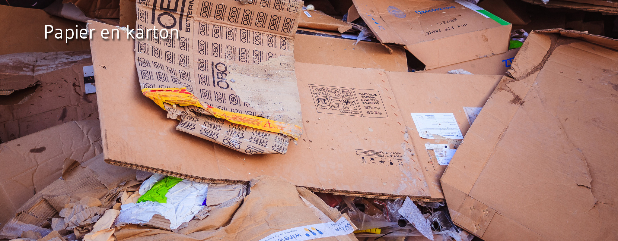 Oud papier en karton