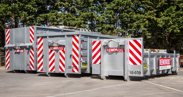 containerpark voor alle afvalsoorten