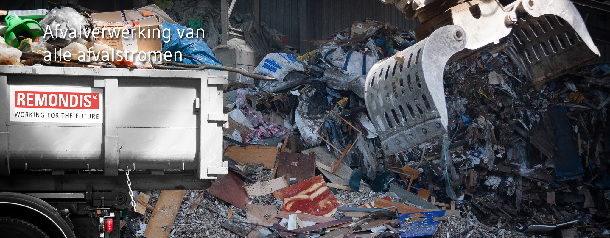 Verwerkt papier en karton afval